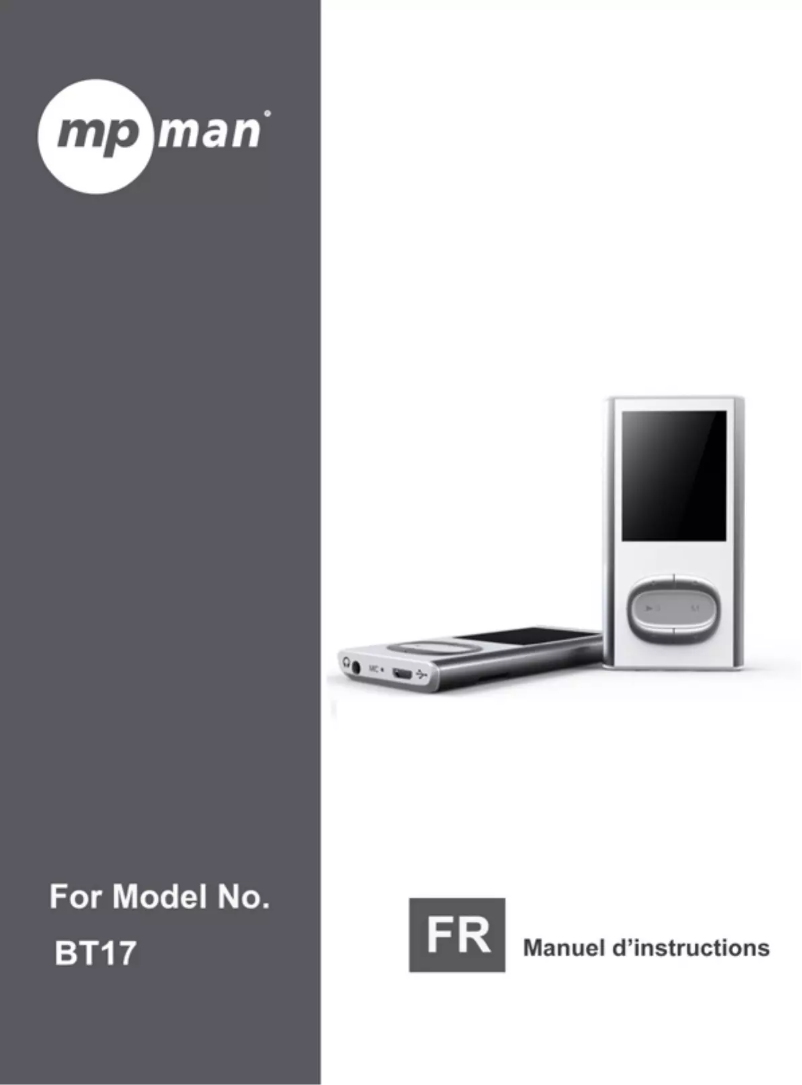 Image de la première page du manuel de l'appareil BT17