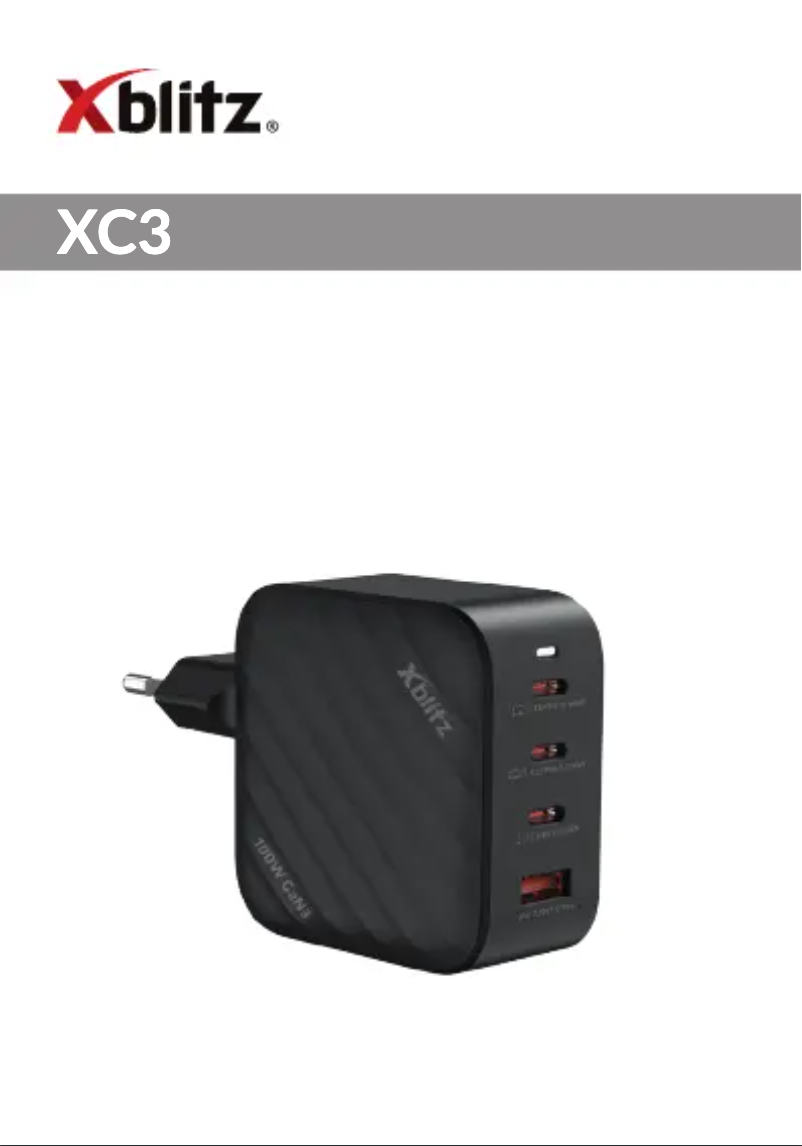 Page n°1 - Manuel utilisateur Xblitz XC3