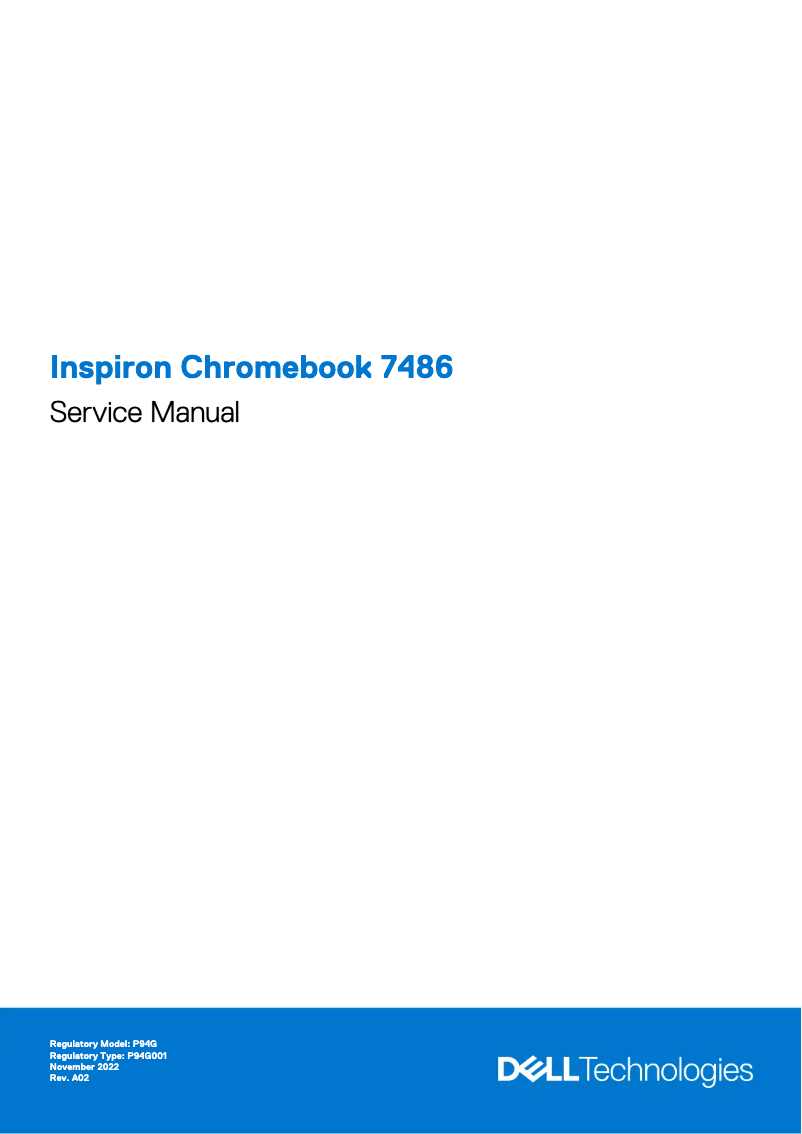 Page n°1 - Manuel utilisateur Dell Inspiron Chromebook 7486