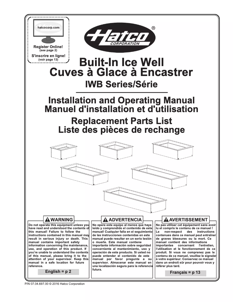 Image de la première page du manuel de l'appareil IWB-S1