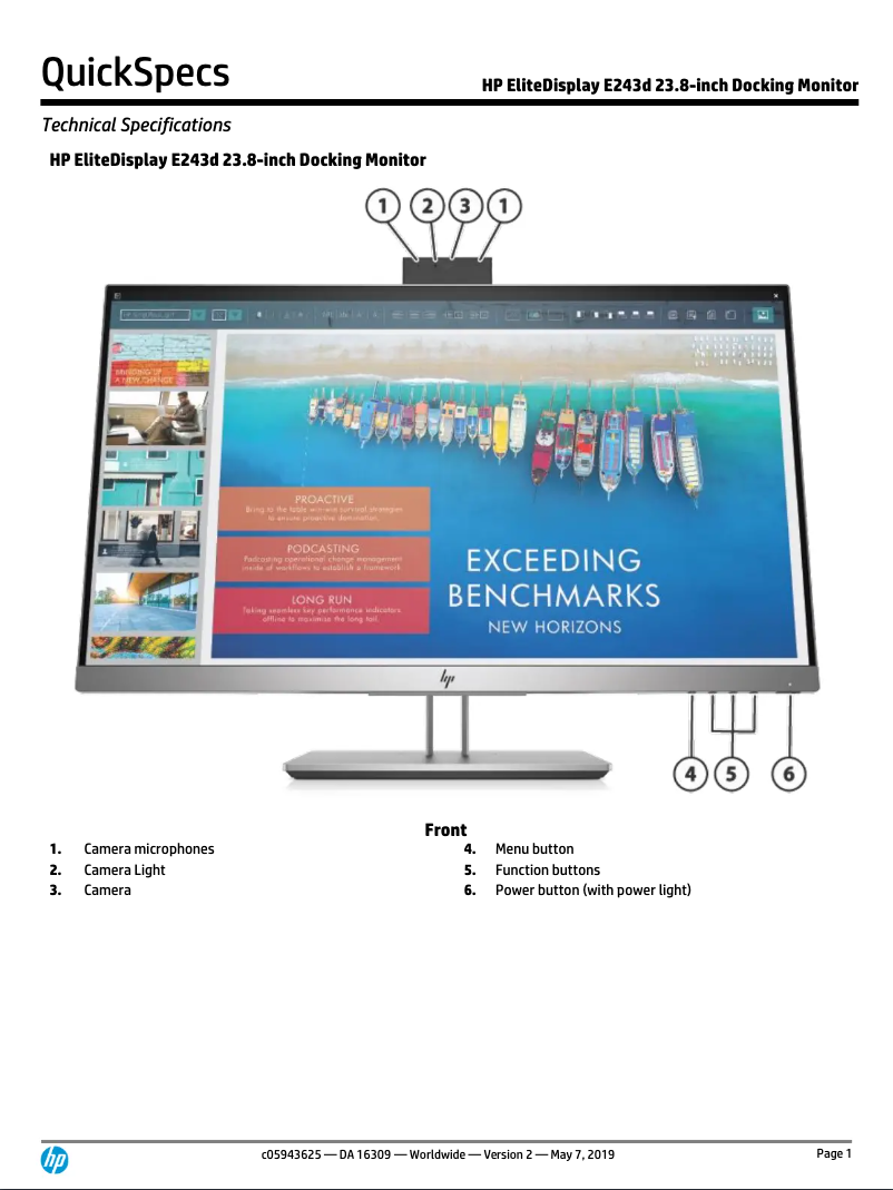 Image de la première page du manuel de l'appareil EliteDisplay E243d