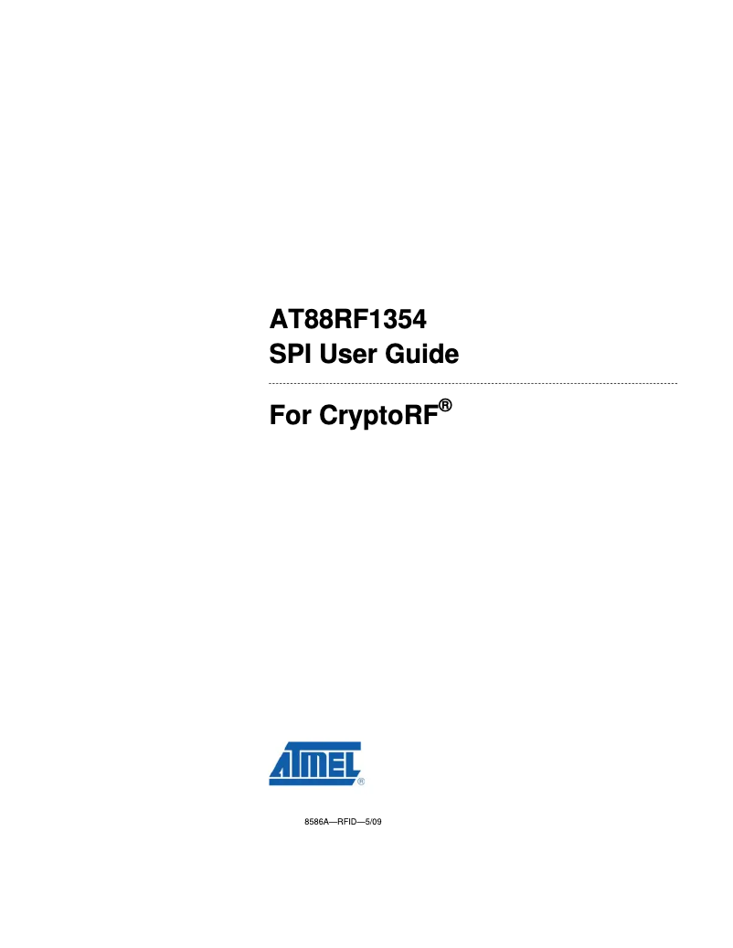 Página 1 del manual Manual de usuario Microchip AT88RF1354