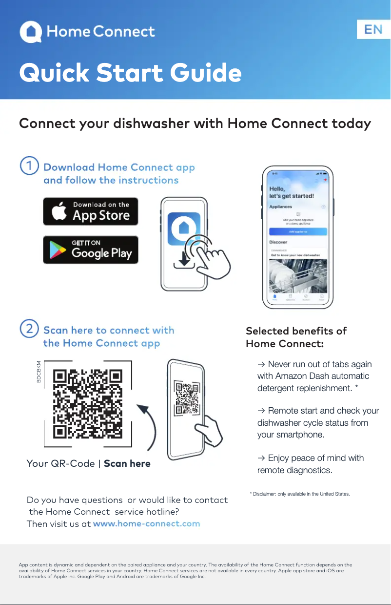 Página 1 del manual Guía de inicio rápido Bosch SHPM78Z54N