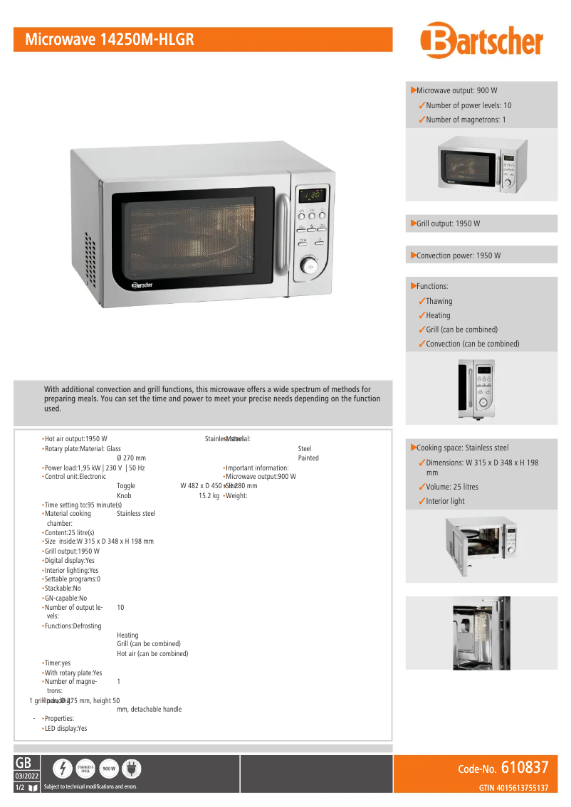 Imagen de la primera página del manual del dispositivo 14250M-HLGR