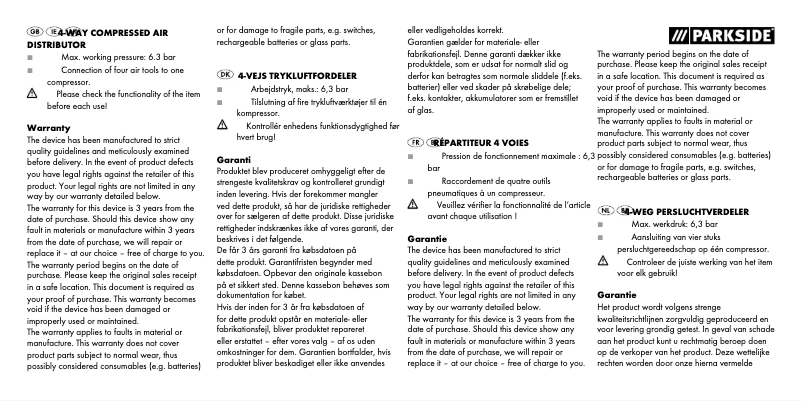 Image de la première page du manuel de l'appareil HG03176A