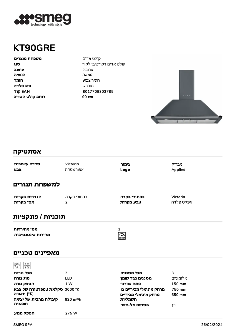 Image de la première page du manuel de l'appareil KT90GRE