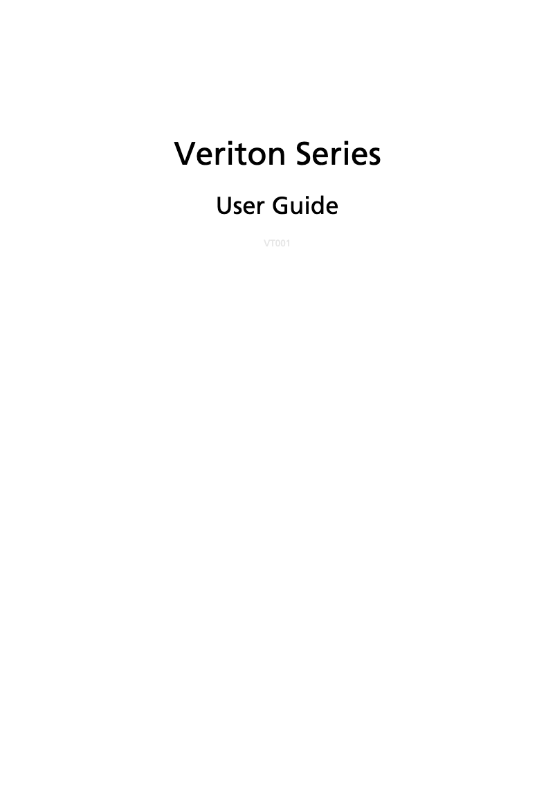Page n°1 - Manuel utilisateur Acer Veriton Z4630G