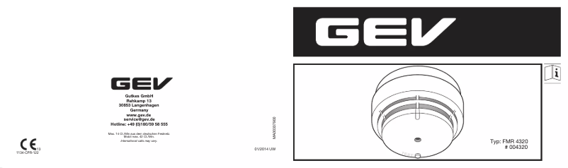 Page 1 de la notice Manuel utilisateur GEV FMR 4320