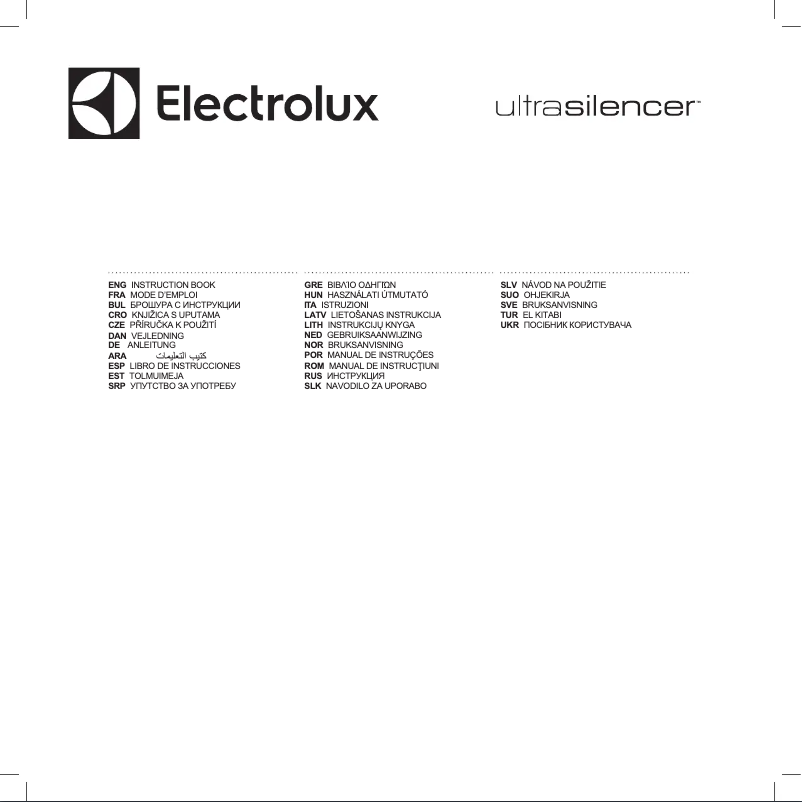 Page n°1 - Manuel utilisateur Electrolux EUS8X2SB