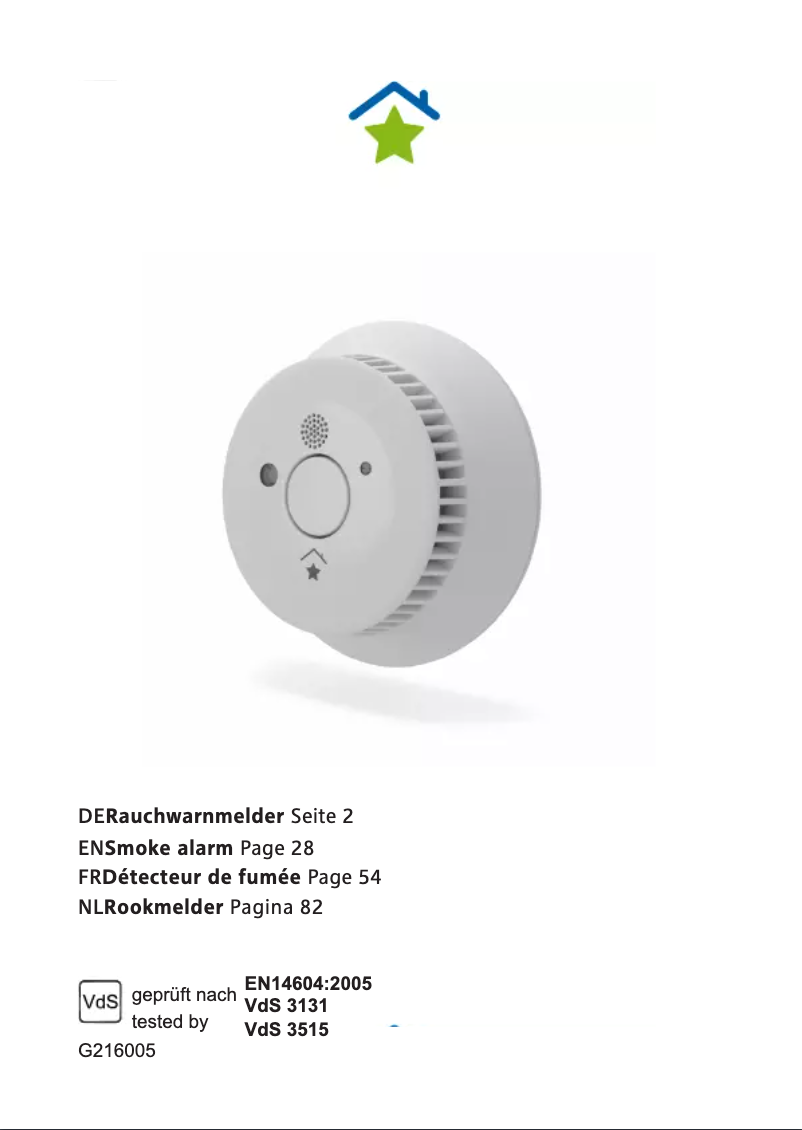 Image de la première page du manuel de l'appareil SmartHome