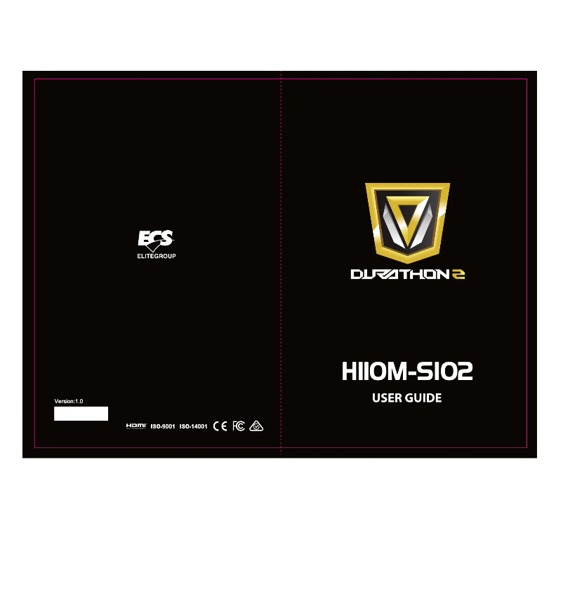 Page 1 de la notice Manuel utilisateur ECS H110M-SI02