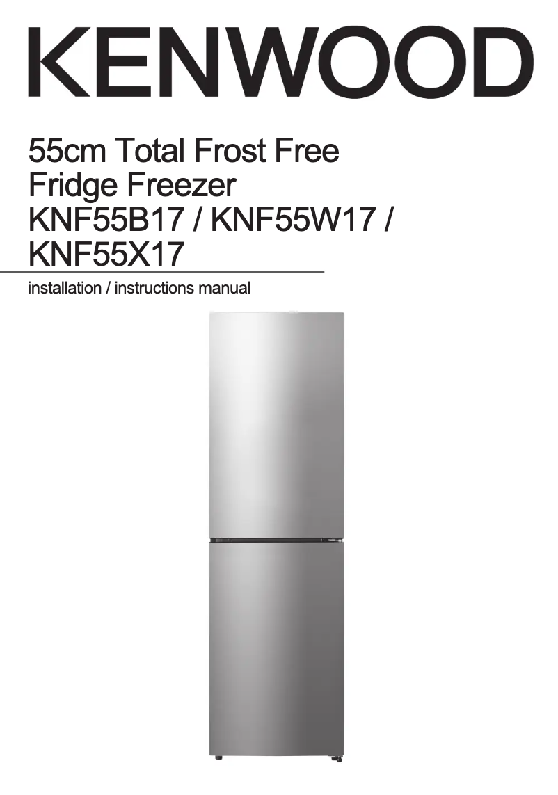 Imagen de la primera página del manual del dispositivo KNF55B17