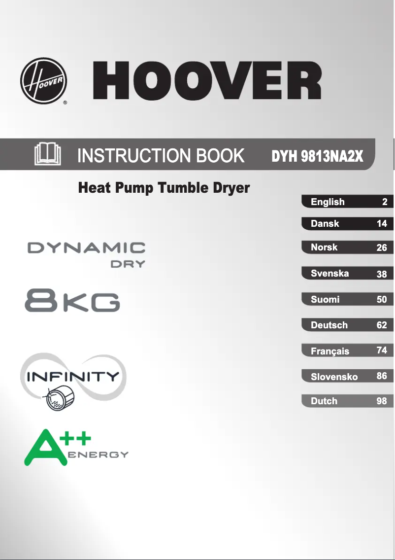 Imagen de la primera página del manual del dispositivo DYH 9813 NA2X
