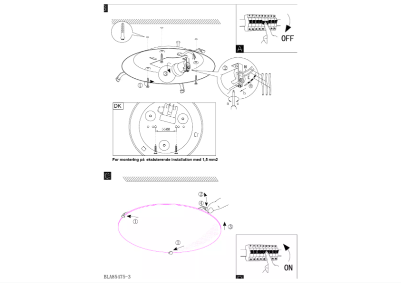 Página 1 del manual Manual de usuario Eglo Mars 1