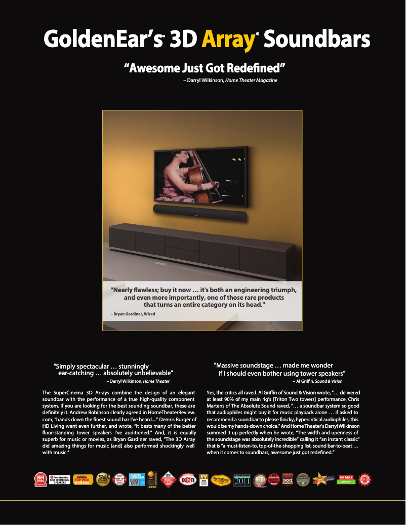 Image de la première page du manuel de l'appareil SuperCinema 3D Array