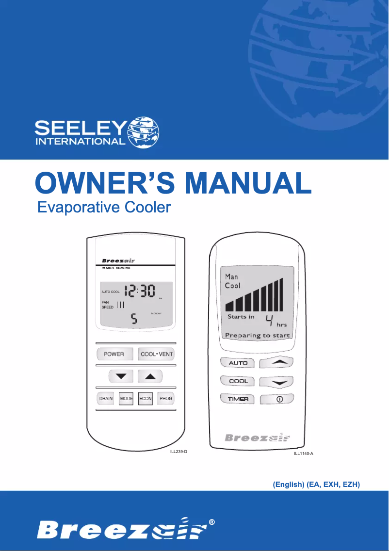 Image de la première page du manuel de l'appareil EZ Series