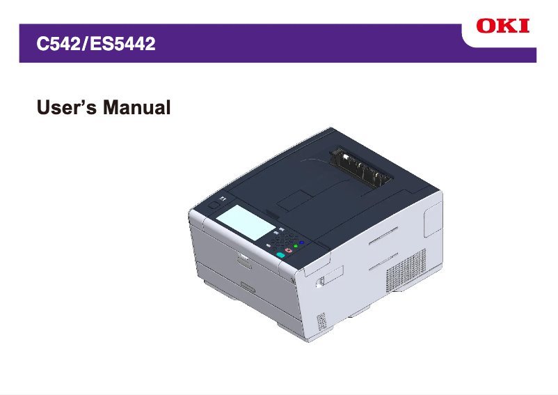 Page 1 de la notice Manuel utilisateur OKI ES5442