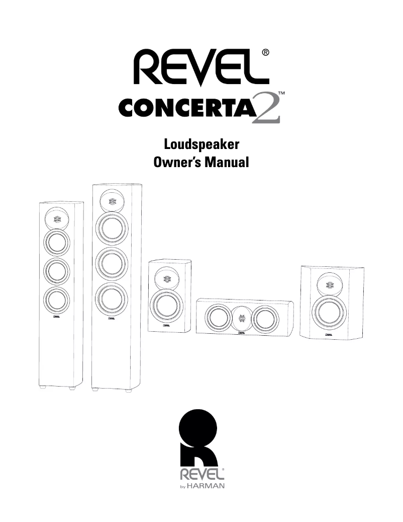 Page n°1 - Manuel utilisateur Revel Concerta2 M16
