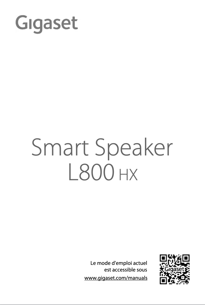 Page 1 de la notice Manuel utilisateur Gigaset L800HX