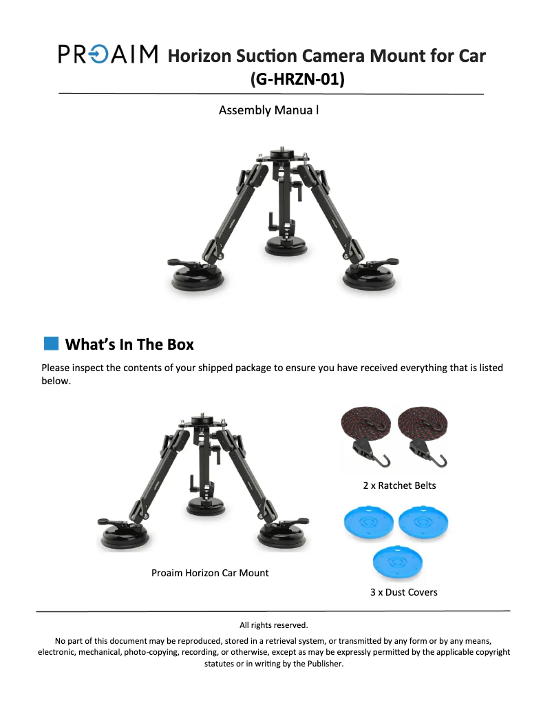 Image de la première page du manuel de l'appareil PRGHRZN01