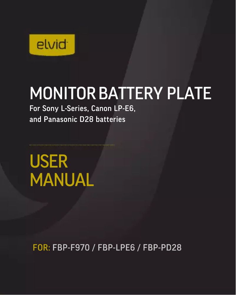 Page 1 de la notice Manuel utilisateur Elvid FBP-PD28