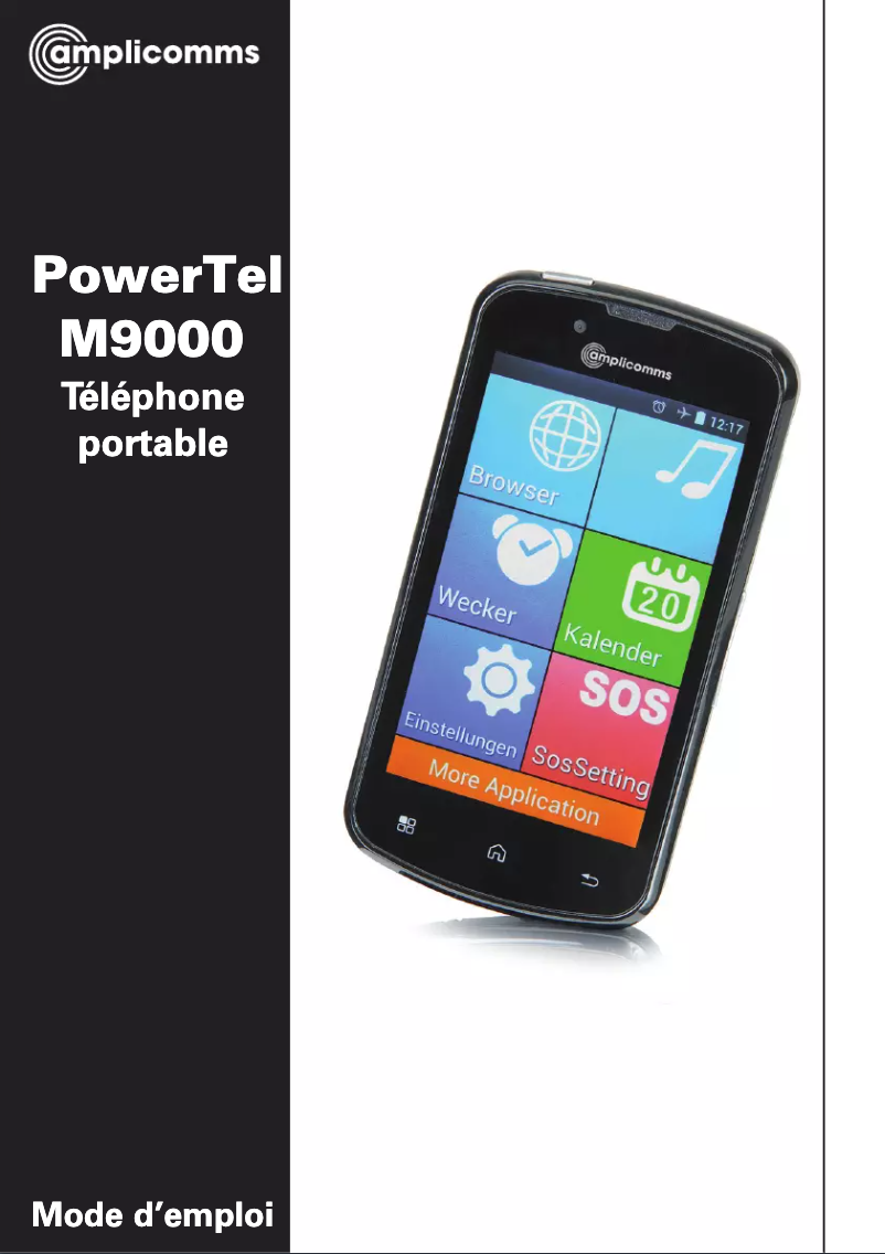 Page n°1 - Manuel utilisateur Amplicomms PowerTel M9000
