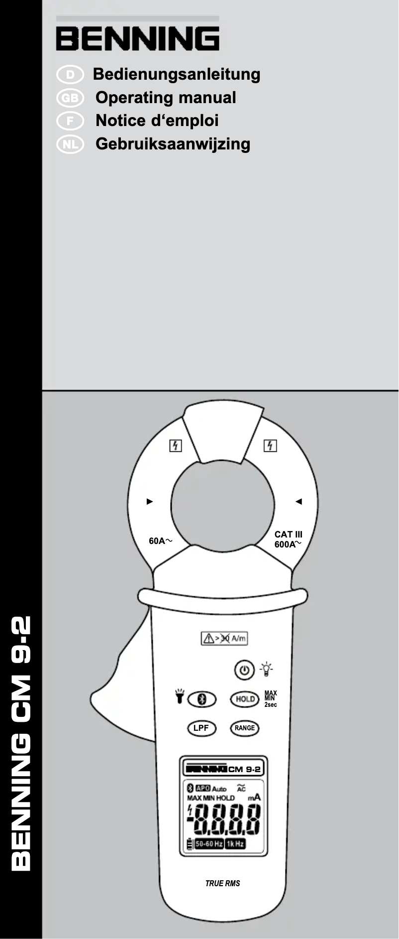 Imagen de la primera página del manual del dispositivo CM 9-2