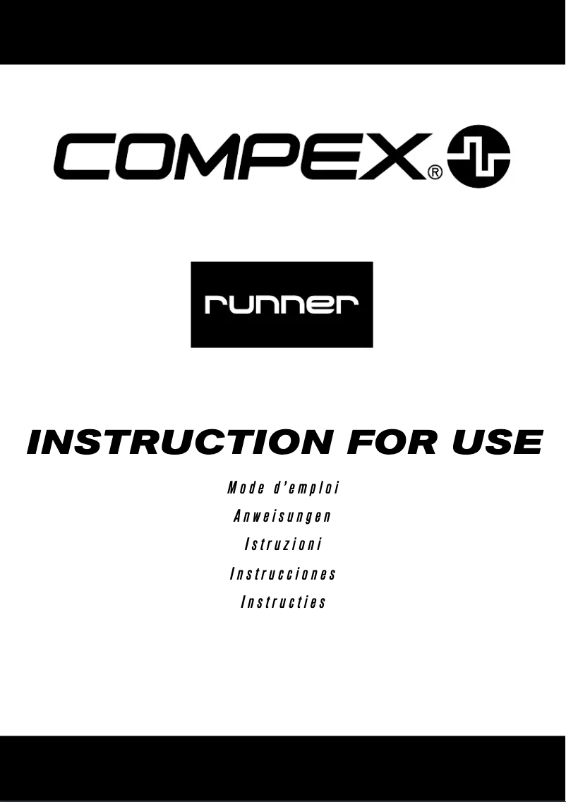 Image de la première page du manuel de l'appareil Runner