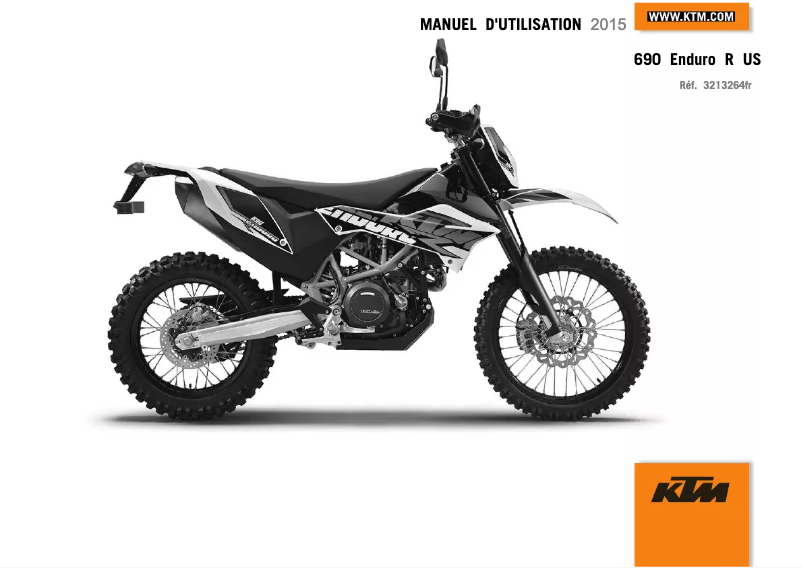 Page 1 de la notice Manuel utilisateur KTM 690 Enduro R (2015)