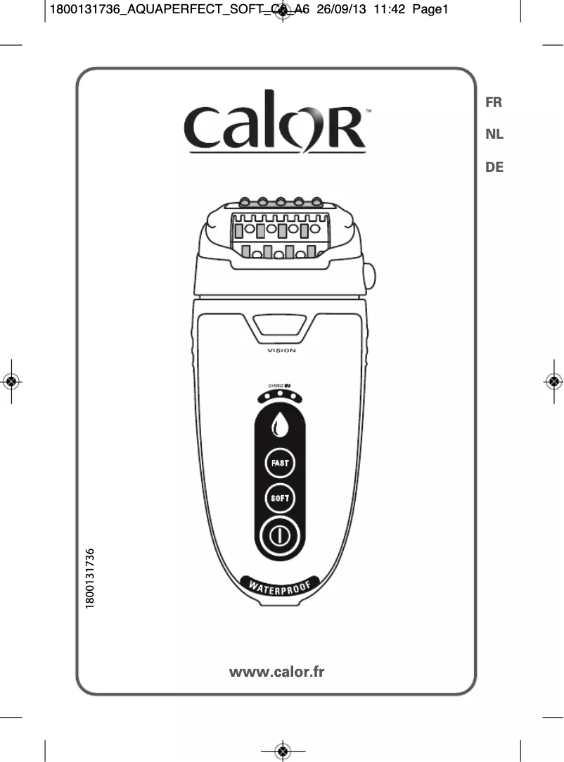 Page 1 de la notice Manuel utilisateur Calor Aquaperfect Soft EP9340C0