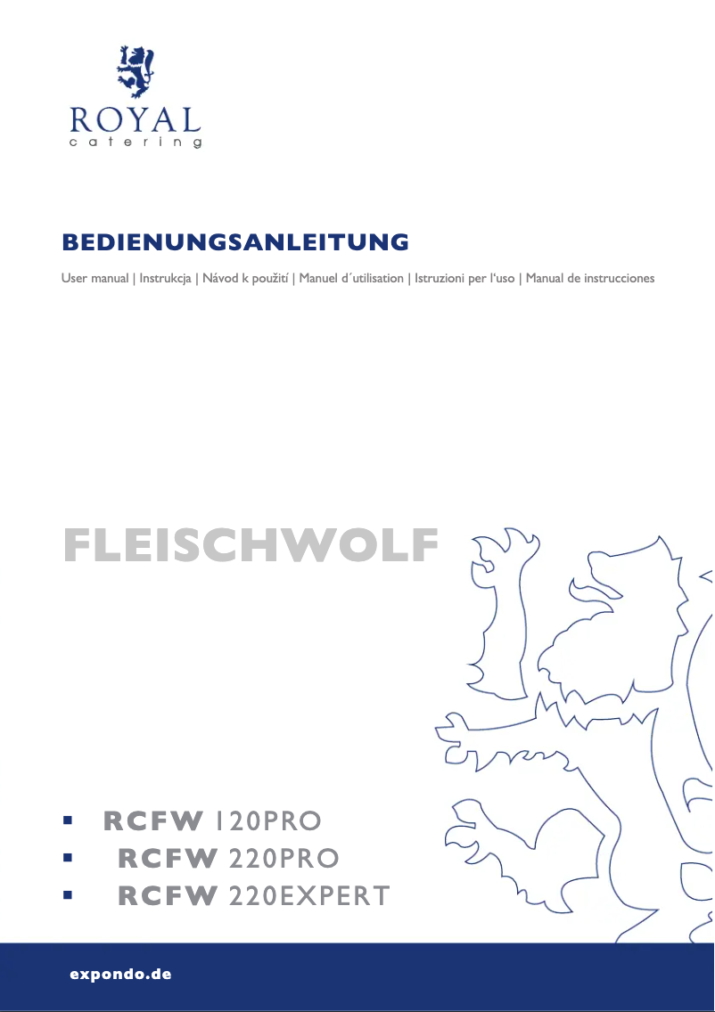 Imagen de la primera página del manual del dispositivo RCFW-220PRO