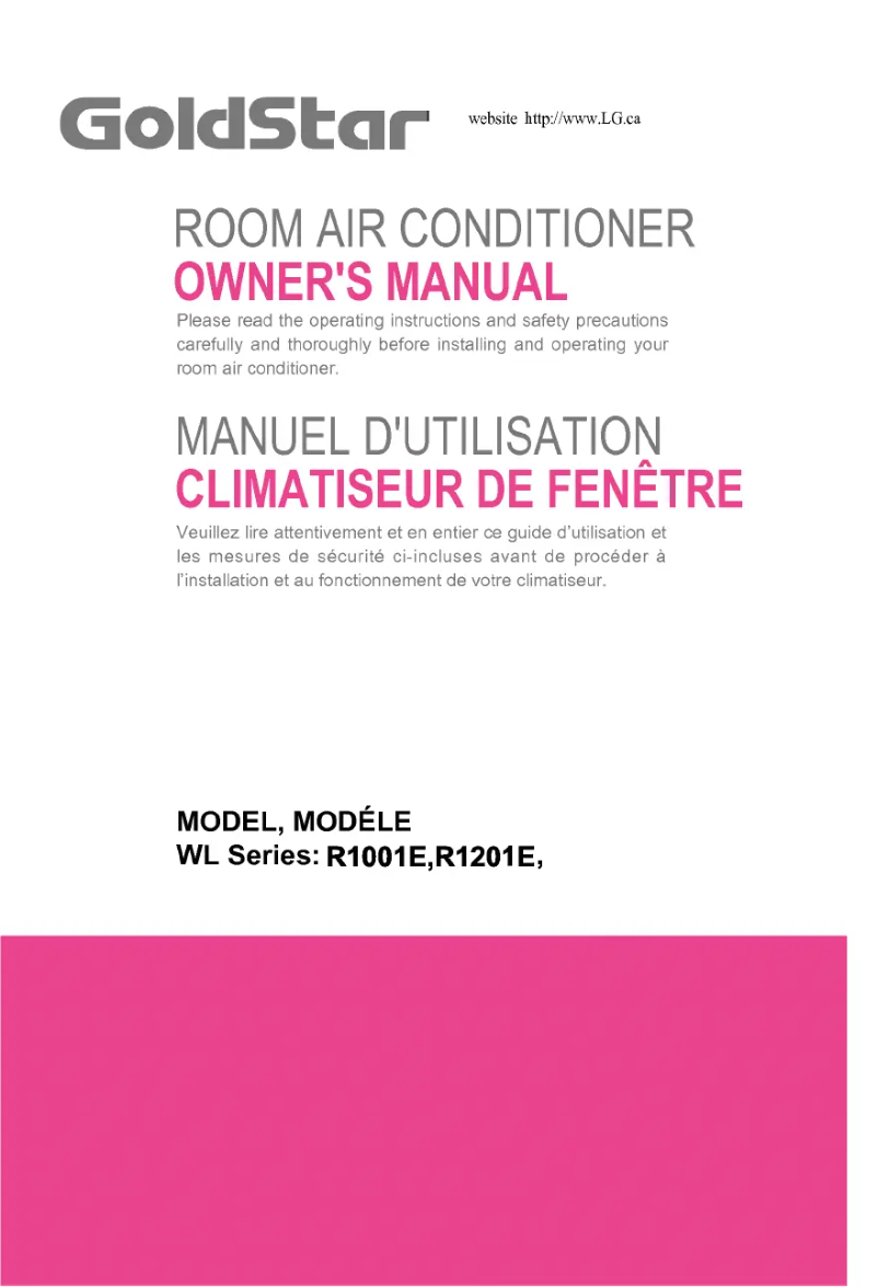 Image de la première page du manuel de l'appareil R1201E