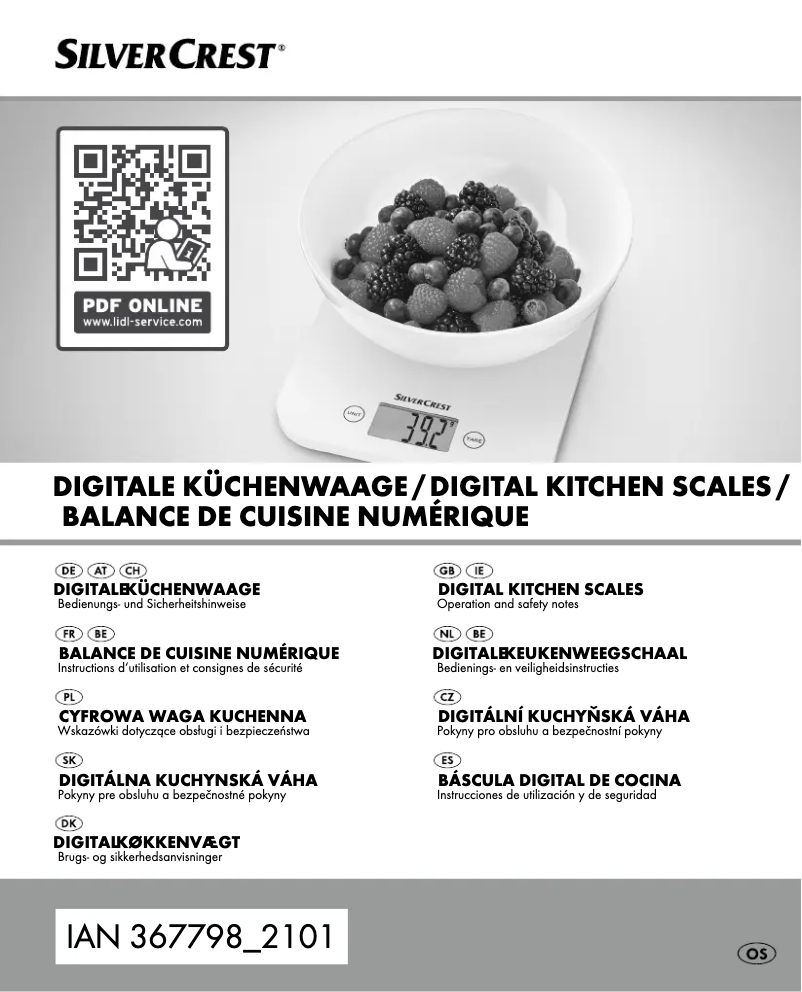 Page 1 de la notice Manuel utilisateur SilverCrest HG06263B