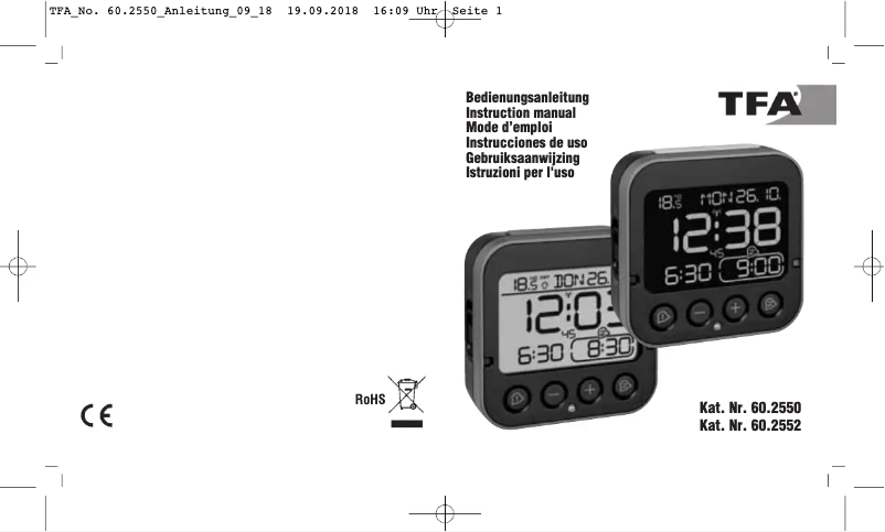 Página 1 del manual Manual de usuario TFA 60.2552.01