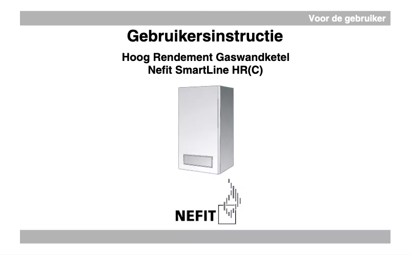 Page 1 de la notice Manuel utilisateur Nefit SmartLine HR