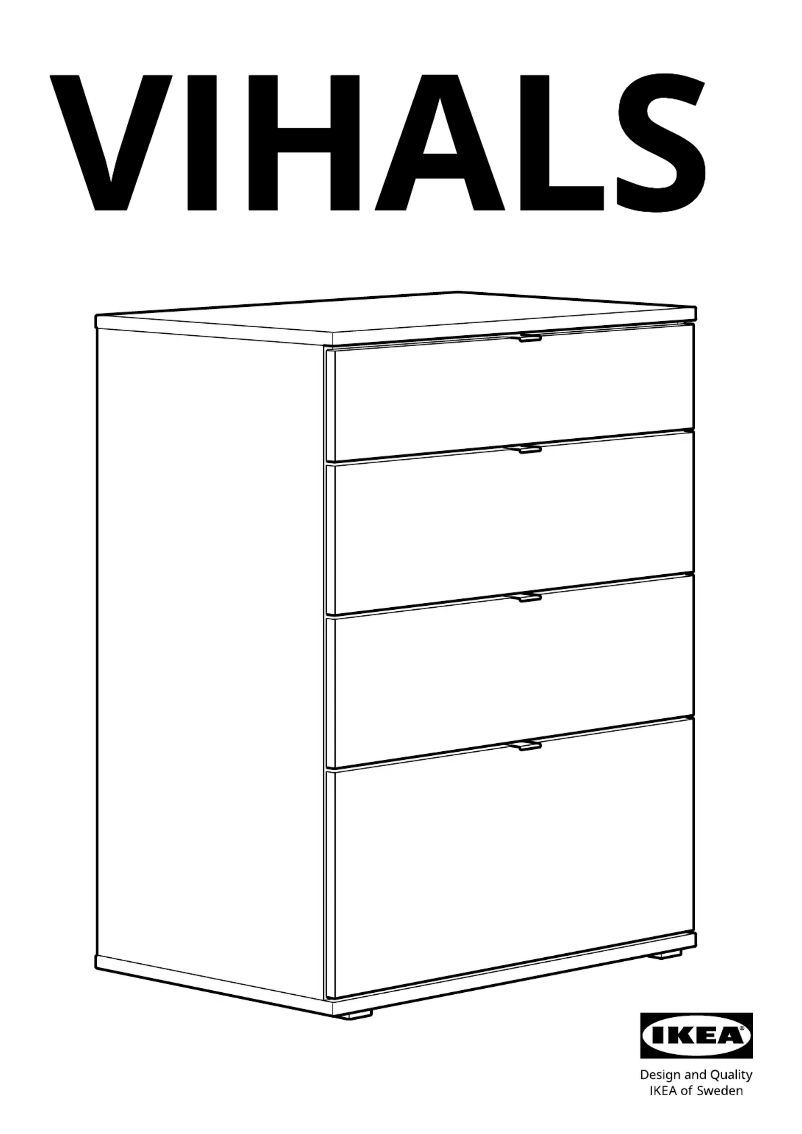Page 1 de la notice Manuel utilisateur Ikea VIHALS 604.832.41