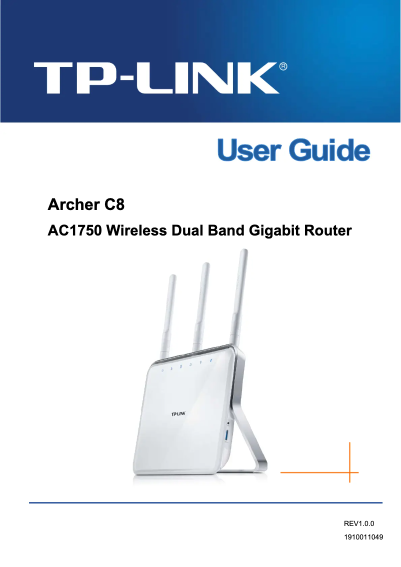 Page n°1 - Manuel utilisateur TP-Link Archer C8