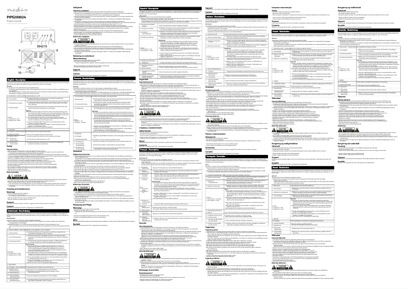 Página 1 del manual Manual de usuario Nedis PIPS200024