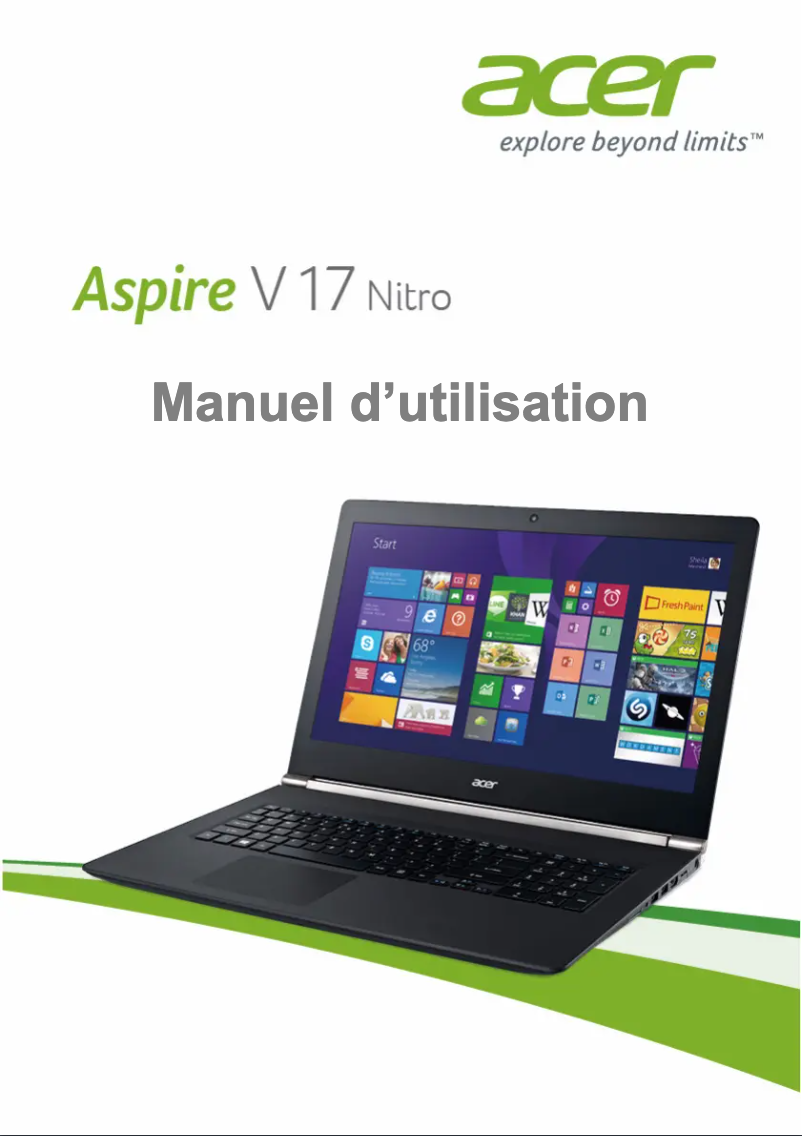Página 1 del manual Manual de usuario Acer Aspire V17 Nitro