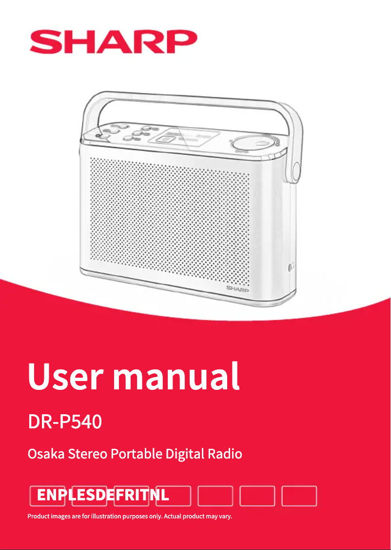 Page 1 de la notice Manuel utilisateur Sharp DR-P540