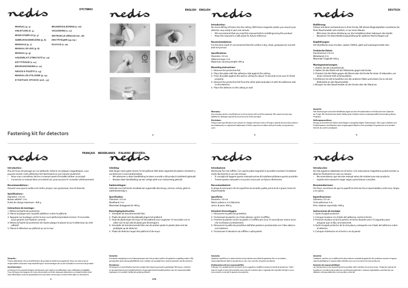 Image de la première page du manuel de l'appareil DTCTBR05