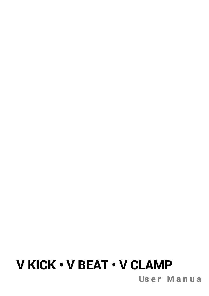 Page n°1 - Manuel utilisateur SE Electronics V Kick