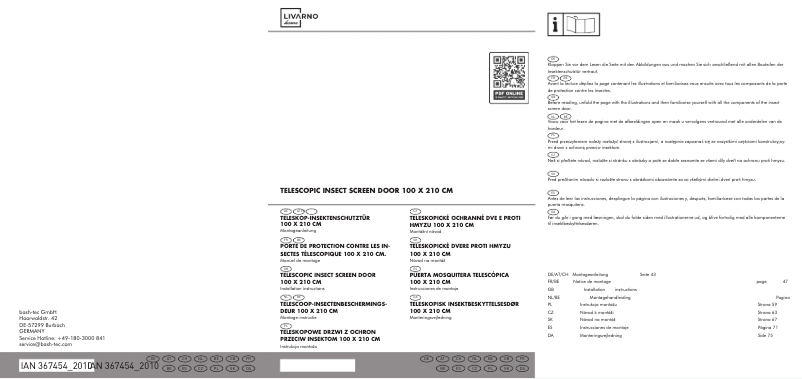 Page 1 de la notice Manuel utilisateur Livarno Lux IAN 367454