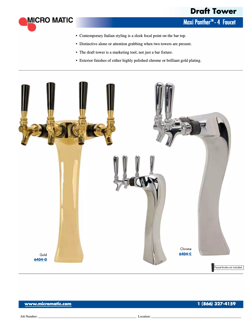 Page n°1 - Manuel utilisateur Micro Matic 6404