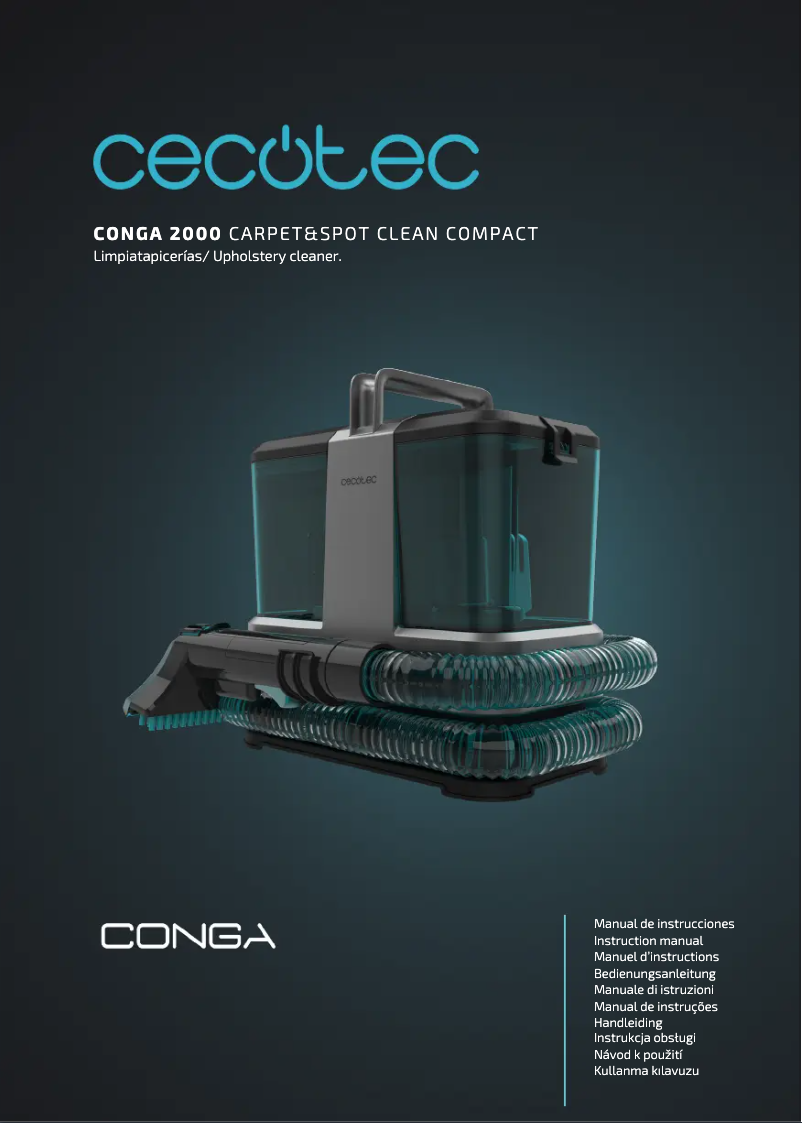 Page n°1 - Manuel utilisateur Cecotec Conga 2000 Carpet&Spot Clean Compact