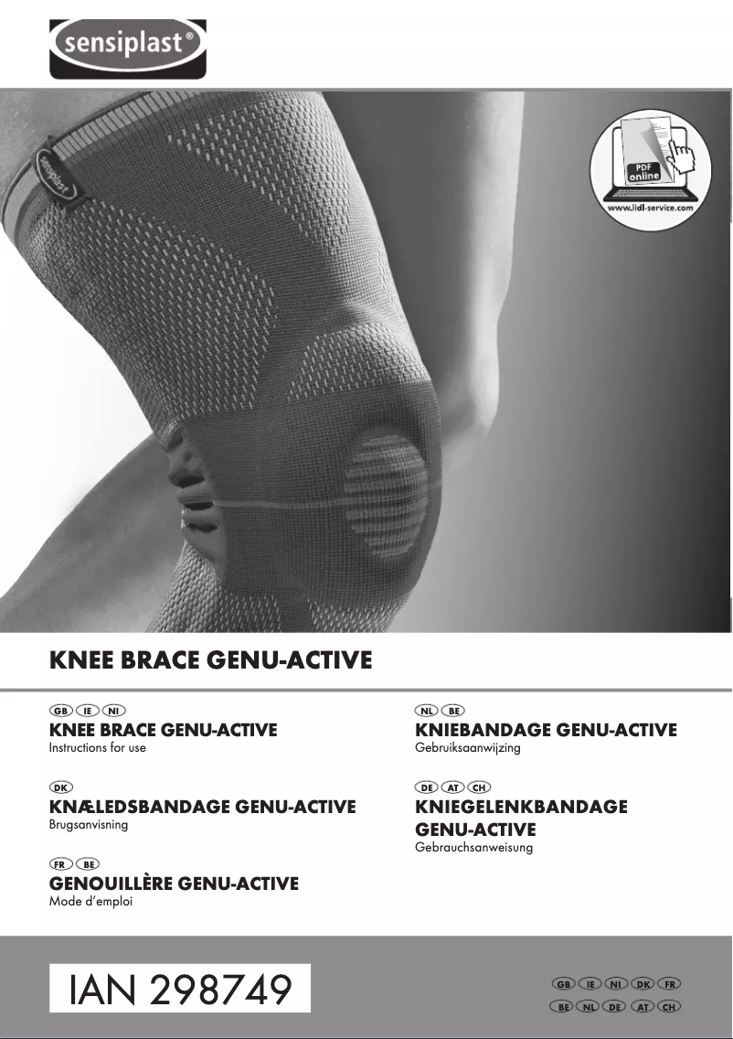 Page 1 de la notice Manuel utilisateur Sensiplast IAN 298749