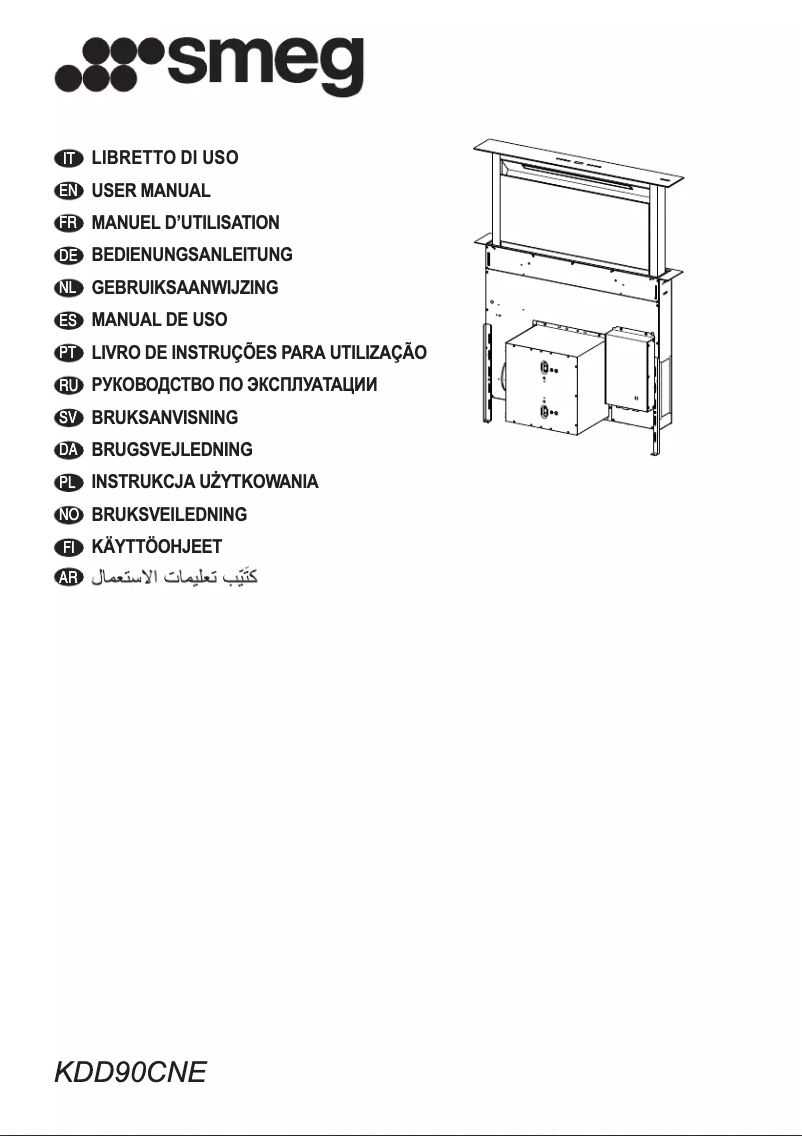 Page 1 de la notice Manuel utilisateur Smeg KDD90CNE