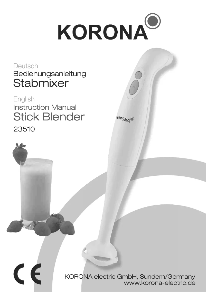 Page 1 de la notice Manuel utilisateur Korona 23510