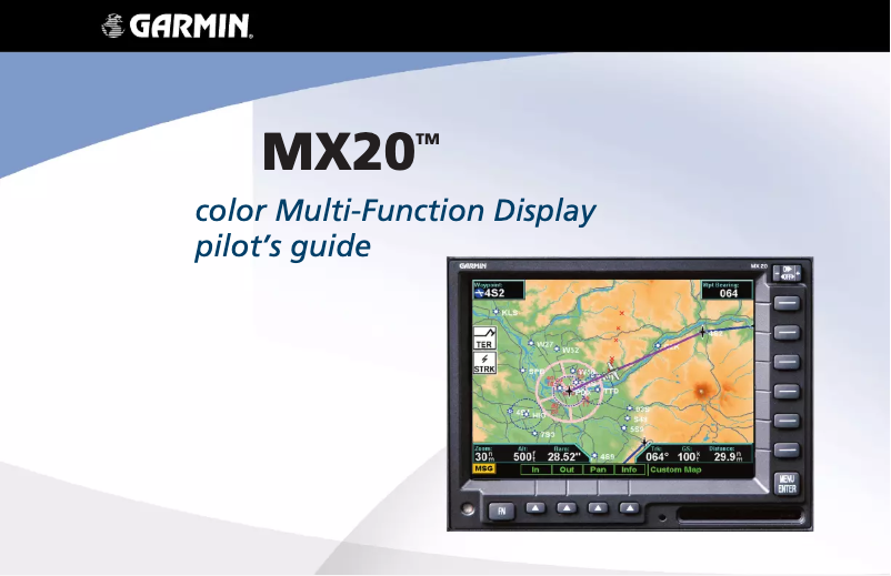 Page n°1 - Manuel utilisateur Garmin MX20
