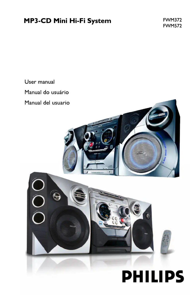 Page n°1 - Manuel utilisateur Philips FWM572